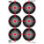 Birchwood Casey - Dirty Bird Paper Targets - High Visibility - Red - 8 Pack - BC-35705