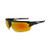 Edge Eyewear - Pumori Safety Glasses - Matte Black Frame, Red Mirror Lenses - XPAP419