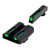Truglo - Tfo Tritium/fiber-optic Day/night Sight - Glock Low, Green/green - TG-TG131GT1