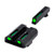 Truglo - Tfo Tritium/fiber-optic Day/night Sight - Glock High, Green/green - TG-TG131GT2