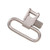 Uncle Mike's - Qd Super Swivel With Tri-lock - Nickel-plated, 1 Inch - 10932