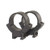 Warne Scope Mounts - All Steel .22 Rimfire Rings - Matte, High, 30mm - 732M