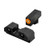 Xs Sights - R3d 2.0 Night Sights - Glock 42/43, Front Orange Outline - GL-R203P-6N