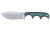 Columbia River Knife & Tool Minimalist Nessmuk, Fixed Blade Knife, 2.9" Drop Point Blade, D2 Blade Steel, 6" Overall Length, Stone Wash Finish, Silver, Micarta Handle, Includes Sheath 2376