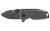 Columbia River Knife & Tool Squid Compact, Folding Knife, Plain Edge, 1.75" Drop Point, Stainless Steel Handle, 8Cr13MoV Stainless Steel, Stonewash Finish, Silver Handle, Silver Blade 2485K