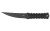 Columbia River Knife & Tool HZ4, Fixed Blade Knife, 4.76" Trailing Point Blade, SK-5 Blade Steel, 8.88" Overall Length, Titanium Nitride Finish, Black, Black G10 Grips, Includes Sheath 2924