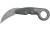 Columbia River Knife & Tool Provoke Compact, Folding Knife, Silver, Plain Edge, Karambit, 2.26" Blade, Stonewashed Finish, D2 Steel, Aluminum Handle 4045