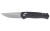 Columbia River Knife & Tool Sero, 3.02" Folding Knife, Plain Edge, S35VN Steel Blade, Satin Finish, Glass-Reinforced Nylon Handle, Black 7170