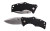 Cold Steel Micro Recon 1, Folding Knife, 2" Spear Point Blade, 4.375" Overall Length, 4034 Stainless Blade Steel, Plain Edge, Stonewash Finish, Silver, Black Griv-Ex Handle, Tri-Ad Lock CS-27DS
