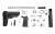 DPMS SBA3 Pistol Lower Build Kit, Fits AR-15, SBA3 Pistol Stabilizing Brace, Magpul MOE Pistol Grip, Black DP51655152953