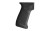 Hogue OverMolded Rubber Grip with Door, For AK-47/AK-74, Cobblestone Finish, Black, No Finger Grooves 74030