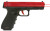 NextLevel Training Performer Trainer SIRT Pistol, Red Plastic Slide with Red Trigger Take-Up and Red Shot Indicating Laser, Red and Black Finish 01-017-P2R000-00