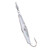 Clarkspoon Squid; BB Swivel, #00 Silver/Silver Flash