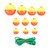 K&E Floats Rounds W/ Stinger, Assorted Sizes Yel/Org 11pk