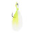 Mustad Big Eye Bucktail Jig, 3/4oz Chartreuse/White 1pk
