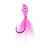 Mustad Big Eye Bucktail Jig, 3/4oz Pink 1pk