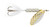 Yakima Rooster Tail, 1/16oz Swing; Strobe White