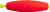 Betts - Snap On Cigar Float - 1.5in Red 50bg Unweighted -