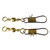 EA Barrel Swivel/Intlk Snap, #12 Brass 7pk