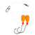 EA Lazer Pompano 2-Hook Rig, 2/0 Bullet Float Orange 2pk