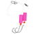 EA Lazer Pompano 2-Hook Rig, 2/0 Cylinder Float Pink 2pk