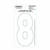 Hardline Dyer Number Refill, ''8'' White 10pk