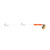 Little Joe Fltng Worm Hrnss, Gold Orange 6pk