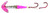 Macks Dbl Whammy Kokanee Pro, #6 Chrome/Hot Pink 1pk