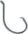 Mustad DmnPrfCirHk:39954NP, 8/0 Black Nickel 6pk