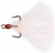 Mustad TBH InLineTrpGripShrt, #2 WhiteTinsel/TS Finish 2pk