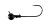 Big Bite Baits 1/4oz Finesse Worm Jighead 5pk - Black