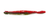 Big Bite Baits 4.75" Coontail  7pk - Green Pumpkin Texas Red