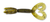 Yamamoto 4" Double Tail Grub 20pk - Green Pumpkin Black