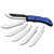 Outdoor Edge - Outdoor Edge RazorEDC Lite Replaceable Blade Folding Knife 3-1/2" Drop Point Blade Blue - RLU40C
