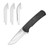 Outdoor Edge - Outdoor Edge Razor VX5 Replaceable Blade Folding Knife 3" Drop Point Blade Black - VX530AC