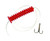 CatfishCharlie Dipbait Kit, Red Worms/Trebel Hooks