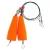 EC Foam Popping Rig Wire, 1/2oz 3''F;32''Ldr;Org 2pk