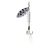 EC L&S Classic Hair Spinner, 1/8oz Willow;N Wht/Blk Wht