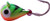 K&E Pelkie Tungsten Jighead, Size 12 Firetiger