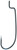 Owner Offest Shank Worm Hook, #1 Black Chrome 6pk