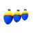 WidowMaker SilentWidow PegFl, 1.2'' Yellow/Orange/Blue