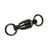 BillFisher BB 2Ring Swivel, 50lb Size 2 5pk