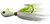 Intent Tackle Pro Bucktail, 1/2oz 4/0 White/Cht