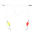 SeaStriker ProS Spot/King, #2 Circle Hk Red/Ylw Floats