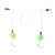 SeaStriker Spot/Kingfish Rig, WG #6 Gold Grn/Ylw 2T Float