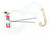 Eagle Claw 015H-4 Crappie Rig Auto - Rotating Two Gold Hook w/Spreader - 015H-4