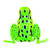 Lunkerhunt POP02 Popping Frog - Hollow Body Frog, 2 1/4" at Rest/1 - POP02