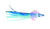 P-Line GSQ25-191 Geisha UV Squid - Skirt, 2 1/2", Glow/Blue, 4/Pack - GSQ25-191