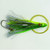 P-Line RSQ45-098 Rigged Squid Skirt - 4 1/2", Green Chart Black - RSQ45-098