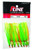 P-Line SQ25-106 Sunrise Squid Skirt - 2 1/2", Orange/Chartreuse/Green - SQ25-106